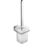 Aqualine APOLLO WC štětka závěsná, mléčné sklo, chrom - 1416-08