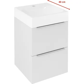 Koupelnový nábytek Sapho EMONA umyvadlová skříňka 39,4x55x39cm, bílá lesk - EM040-3030