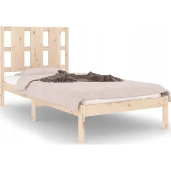 Postel Rám postele, masivní dřevo, 90x190 cm, jednolůžkový