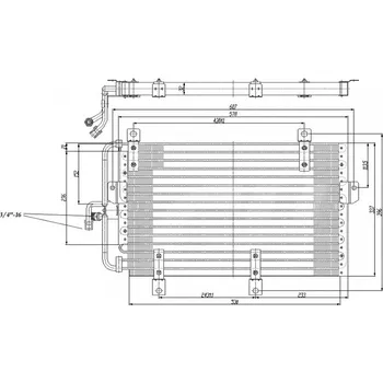 Chladič motoru Kondenzátor, klíma ALFA 155 92- 46531411 HART