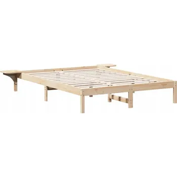 Postel Rámeček postele Přírodní 160 x 200 cm Masivní borovicové dřevo