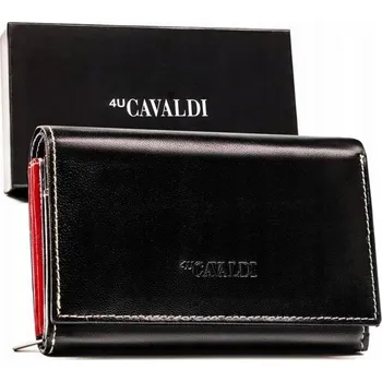 Peněženka 4U Cavaldi dámská peněženka z pravé kůže černá