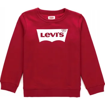Dívčí mikina Dětská bavlna dětská mikina Levi's červená, velikost XL