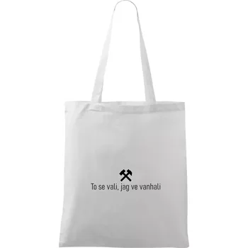 To se vali, jag ve vanhali - Taška bavlněná - 42 x 38 cm ( Bílá )