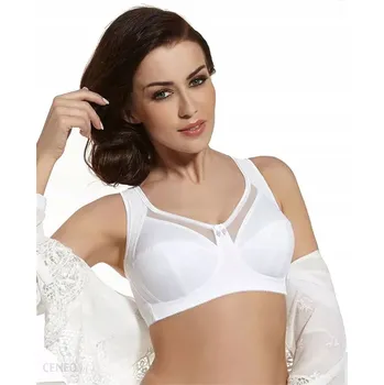 Podprsenka Viki Měkká podprsenka bez kostic, pohodlná Maja 582 bílá 95F