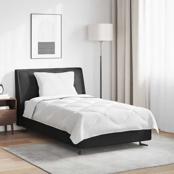 Zahradní pohovka Celoroční peřina s polštářem 2 pcs Bílá Mikrovlákno Bílá3376520