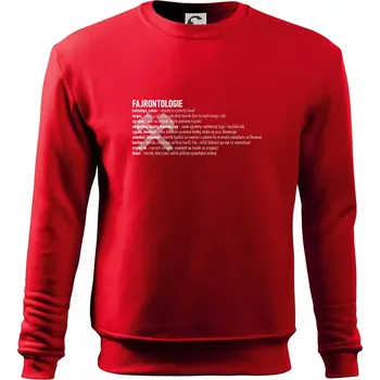 Chlapecké tričko FAJRONTOLOGIE - Mikina Essential dětská - 158 cm/12 let ( Červená )