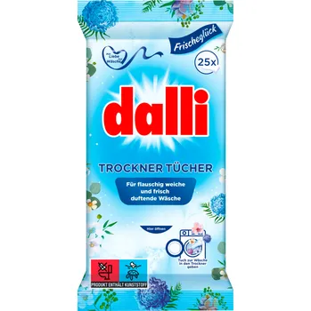 Přípravek na praní Dalli Ubrousky do sušičky 25 ks květina