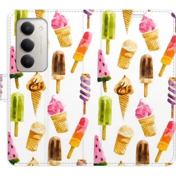 Pouzdro na mobilní telefon Flipové pouzdro iSaprio - Ice Cream Pattern - Xiaomi Redmi 15