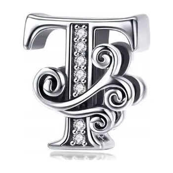 Přívěsek Charms Písmeno T Přívěsek Písmeno T stříbro 925