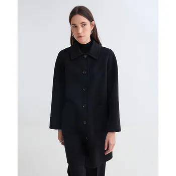 Dámský kabát Kabát Yerse 43675 černý s odnímatelnou kožešinou Velikost: 40