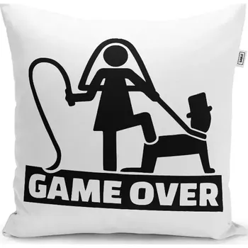 Polštář Sablio Polštář Game over: 40x40 cm