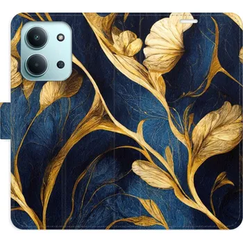 Pouzdro na mobilní telefon Flipové pouzdro iSaprio - GoldBlue - Xiaomi Redmi 15C