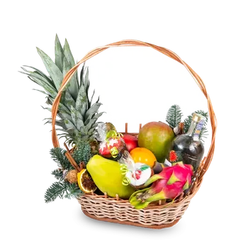 Dárkový potravinový koš Vánoční dárkový koš Bez Flašky