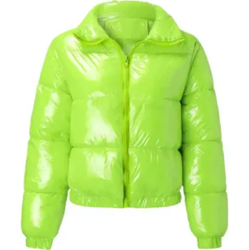 Trendy a moderní dámská zimní krátká bunda - mix barev Barva: 13 zelená, Velikost: M