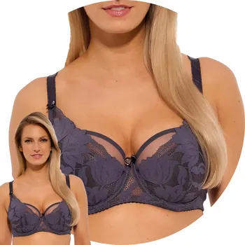 Dámské spodní prádlo Gaia podprsenka s polovyztuženými košíčky šedá velikost 70I