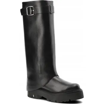 Dámské kozačky Carinii dámské kozačky po kolena, plochý podpatek, velikost 39