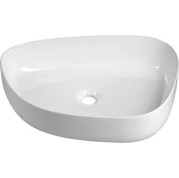 Aqualine Keramické umyvadlo na desku, 55x42cm, bílá - 55421