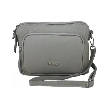 Kabelka Barberinis kabelka přes rameno z pravé lícové kůže šedá