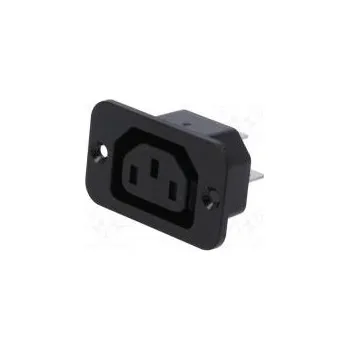 Elektrická zásuvka Konektor napájecí AC zásuvka zásuvka 10A 250VAC IEC 60320