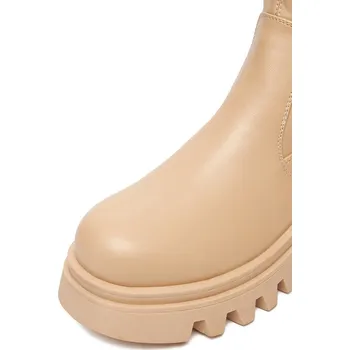 Dámské kozačky DeeZee dámské kozačky nad koleno na platformě, velikost 37