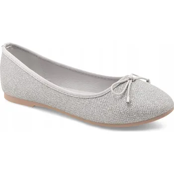Dámská obuv Jenny Fairy Baleríny ELENI TS5682-01 Stříbrné