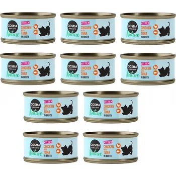 Krmivo pro kočku Mokré krmivo pro kočky Cosma Nature Kitten Kuře s tuňákem 6x0.7 g.