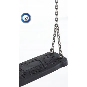 Dětská houpačka Gumová houpačka curve XL s nejdelším sedákem 50 cm a řetězem z nerezová ocel