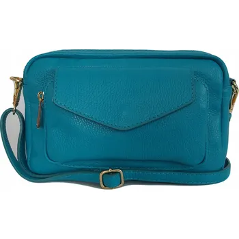 Kabelka Vera Pelle kabelka kožená kabelka přes rameno z pravé kůže černá