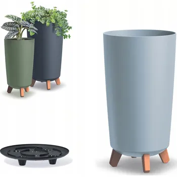 Květináč Květináč Gracia Tubus Slim DGTL240 světle šedý Pro