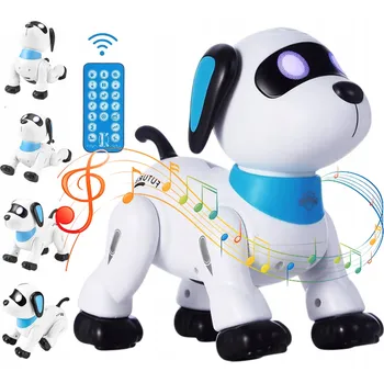 Robot INTERAKTIVNÍ ROBOT PES NA DÁLKOVÉ OVLÁDÁNÍ ŠTĚNĚ LED HLASOVÉ OVLÁDÁNÍ TANCUJE CHODÍ