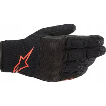 Moto rukavice RUKAVICE ALPINESTARS S MAX DRYSTAR ČERNÁ/FLUO ČERVENÁ M
