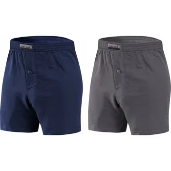 Pánské pyžamo Sesto Senso Krátké pánské bavlněné pyžamové kalhoty 2 kusy vel L