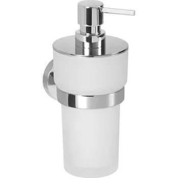 Dávkovač mýdla Sapho LARISSA dávkovač mýdla 250ml, mléčné sklo, chrom - WS019