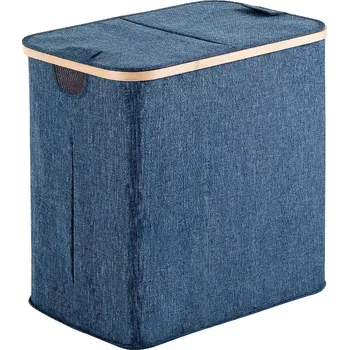 Koš na prádlo Gedy YOSHI koš na prádlo 53x51x34cm, bambus, modrá - 133805