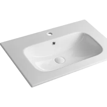 Umyvadlo Sapho PIEDRA keramické umyvadlo nábytkové 71x46,5cm, bílá - 43071