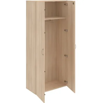 Policová skříň DZ 5 80 01 – Skříň šatní dvéřová 185 × 80 cm - Akát , Akát , USN – Hobis