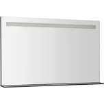 Sapho BRETO zrcadlo s LED osvětlením a policí 100x60,8cm - BT100