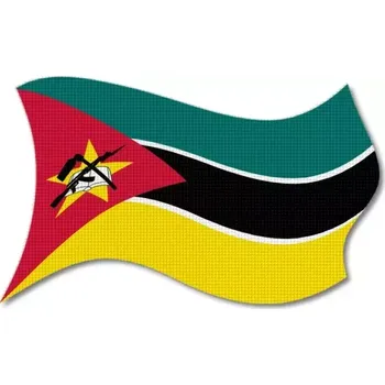 Vlajka Pelisport Mosambická vlajka vlající