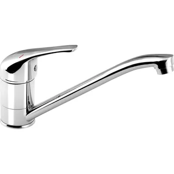 Vodovodní baterie Bruckner HOFFER stojánková dřezová baterie, 221mm, otočné ramínko, chrom - 424.050.1