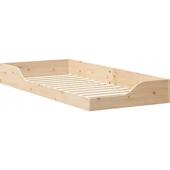 Postel Rámeček postele Hnědý 90 x 210 cm Masivní borovicové dřevo