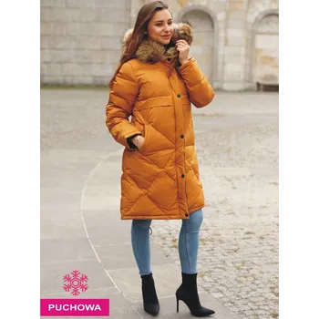 Dámská bunda PERSO Oversized PERSO hnědá | hořčicová 2018482