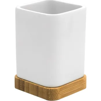 Držák na kartáček Ridder AMARA sklenka na postavení, bílá - 2244101