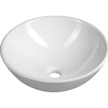 Umyvadlo Aqualine Keramické umyvadlo na desku, Ø 40cm, bílá - 40155