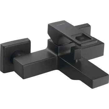 Vodovodní baterie Sapho FORATA nástěnná vanová baterie, černá mat - FT010/15