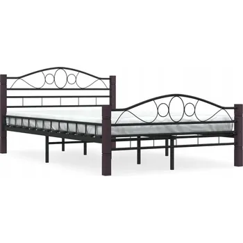 Postel Manželská postel kovová VidaXL 120x200 černá