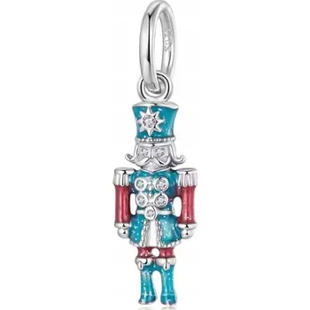 Přívěsek Přívěsky Charms louskáček, tyrkysový vojáček, korálky, stříbro 925