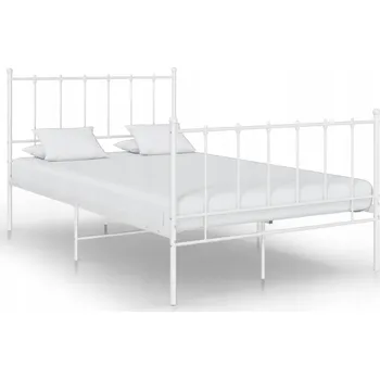 Postel Manželská postel VidaXL 8720286163313 bílá