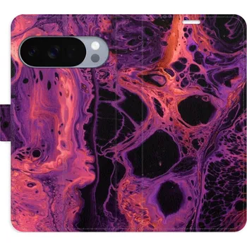 Pouzdro na mobilní telefon Flipové pouzdro iSaprio - Abstract Dark 02 - Google Pixel 10 / 10 Pro