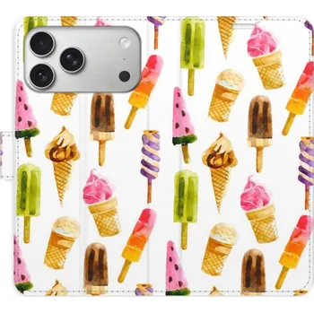 Pouzdro na mobilní telefon Flipové pouzdro iSaprio - Ice Cream Pattern - iPhone 17 Pro Max